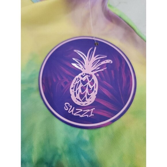 Suzzi Small Cropped Tank Multi Colored Tie Dyed Top NWT Small - Picture 7 of 7